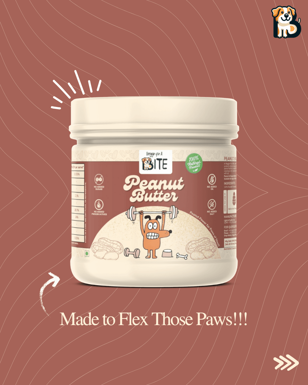 BFAB Peanut Butter for Dogs - 500g