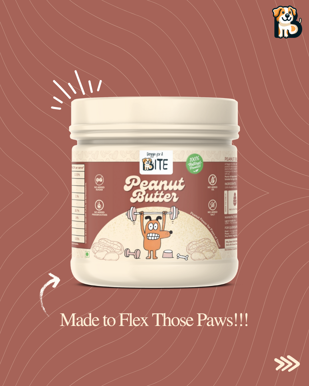 BFAB Peanut Butter for Dogs - 500g
